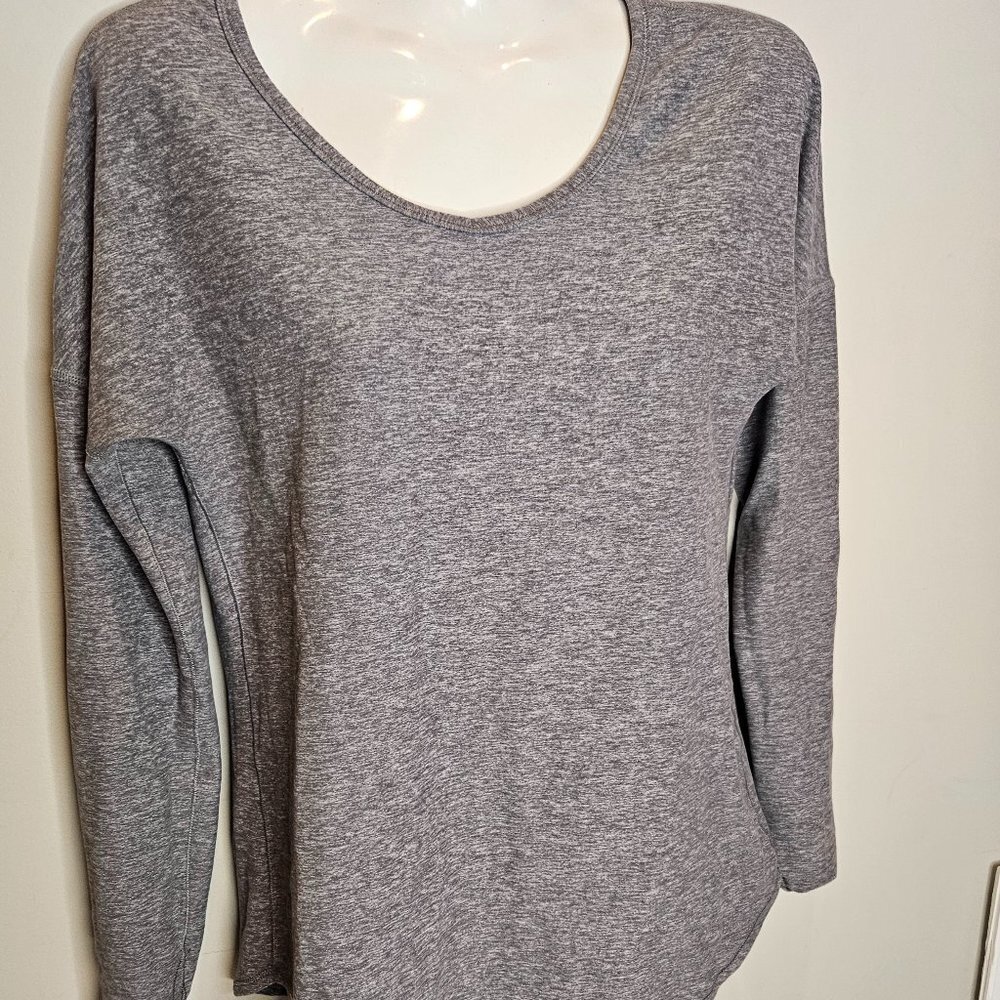Ivivva Girl's Mindful Movement Heathered Purple Long Sleeve Tee Size 12